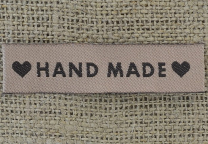  [05501] Metki do wszywania "HAND MADE" serce
