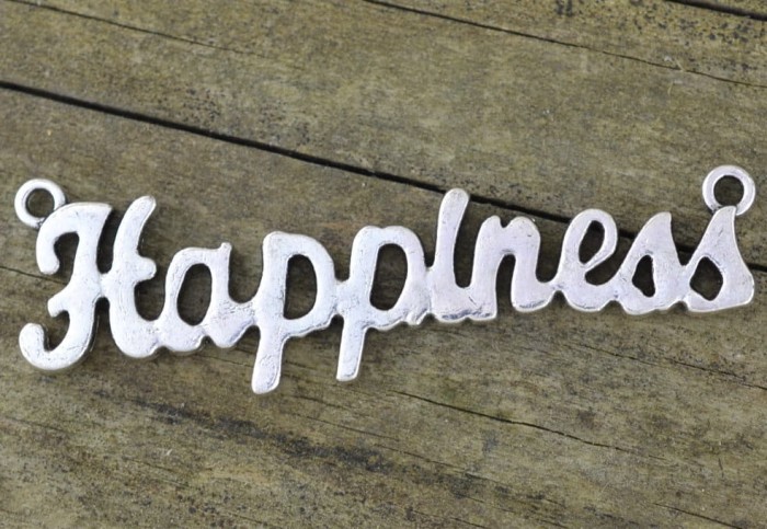 {31223} Element ozdobny łącznik "Happiness" 54mm