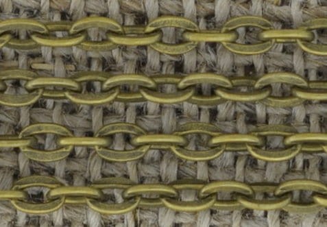 [11114] Łańcuszek anchor 4*3mm w kolorze brązu