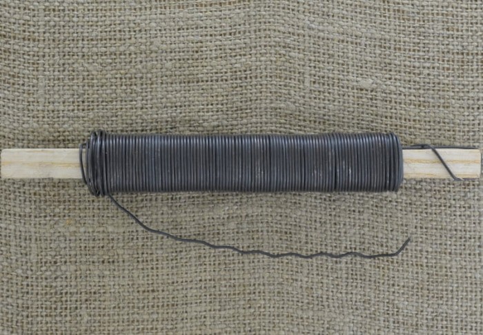 [670101] Drut florystyczny czarny 0,7mm 100gram