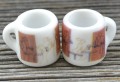 61418 Miniaturowy kubek ceramiczny kawiarnia 