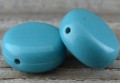 702495 Koralik akrylowy dysk 22mm turkusowy