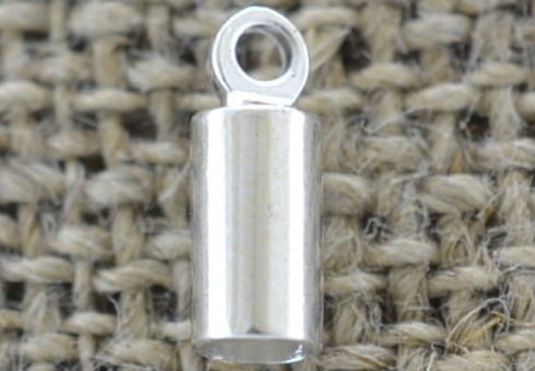 57161 Klasyczna końcówka do wklejania 3mm w kolorze srebra 8szt