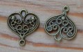 Łącznik ozdobny ażurowe serce
