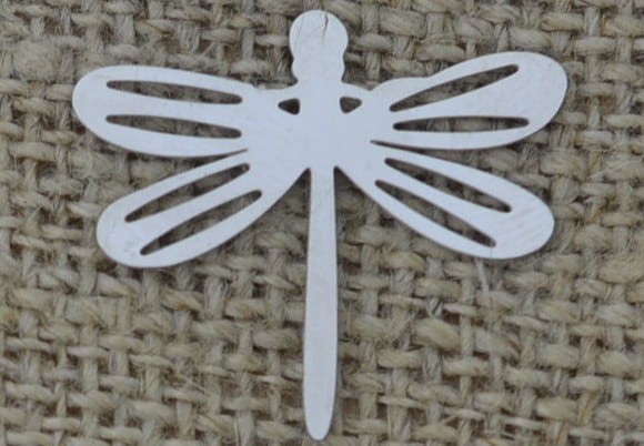 Element ozdobny ażurowy ze stali nierdzewnej ważka