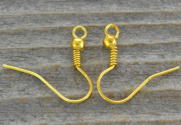 20402 Bigle klasyczne z kulką i sprężynką w kolorze złota