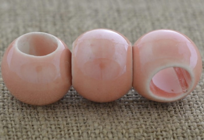 [760590] Koralik modułowy 21mm morelowy 