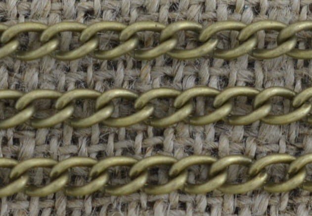 11126 Łańcuszek pancerka 4,5*3,5mm w kolorze brązu