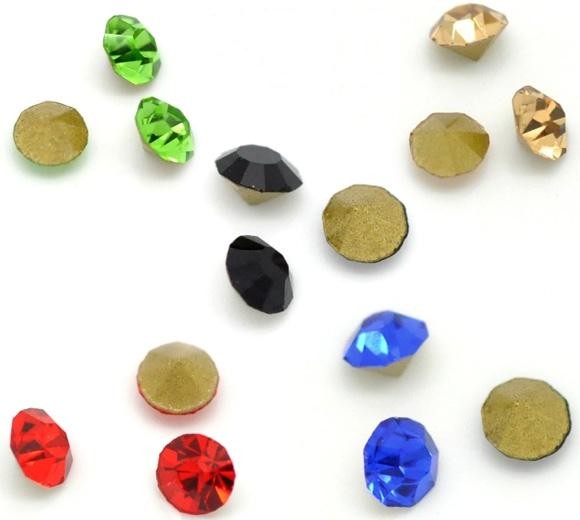 Cyrkonie kolorowe 4*3mm