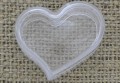 60424 Pojemnik plastikowy pojedynczy serce 26*32mm