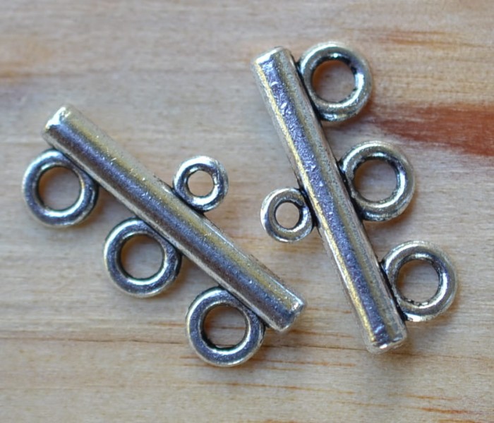 Łącznik klasyczny końcówka srebrna 11mm