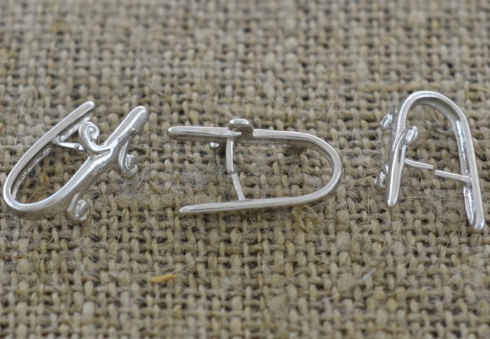 57186 Krawatka ozdobna 17mm w kolorze srebra