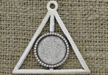 [30188] Baza medalionu srebrny na kaboszon 16mm