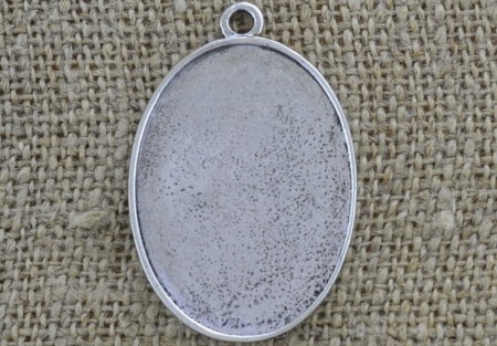 [30163] Baza medalionu srebro na kaboszon 35*25mm