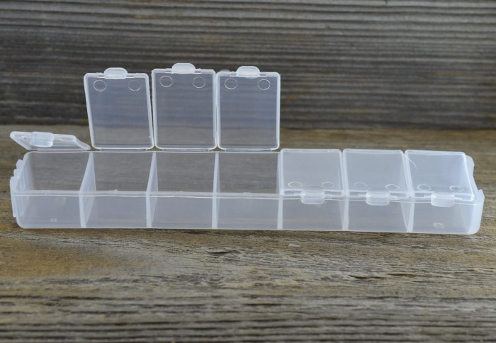 60404 Organizer plastikowy prostokątny 155*35mm