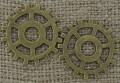 Element ozdobny steampunk tryb kolor brąz 25mm