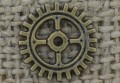 Element ozdobny steampunk tryb kolor brąz 12mm