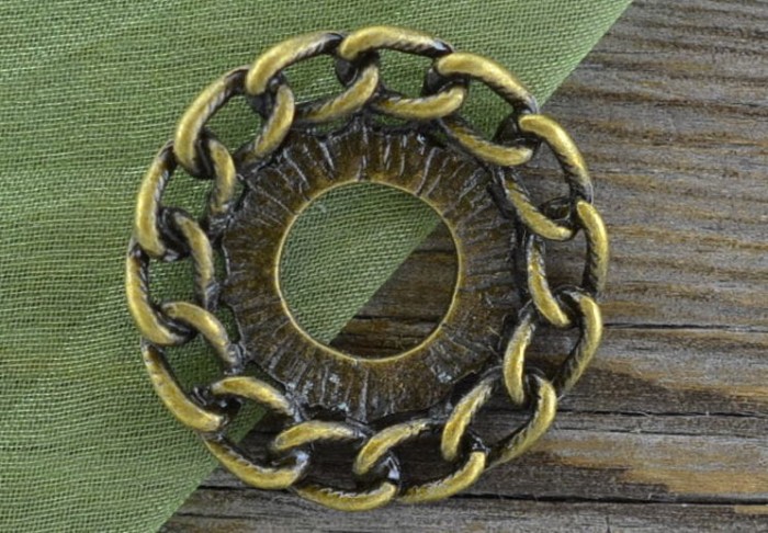 10167 Ozdobna baza medalionu w kolorze brązy na kaboszon 16mm