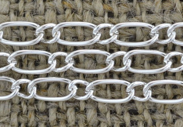  30121 Łańcuszek pancerka 5,8*3mm w kolorze srebra 