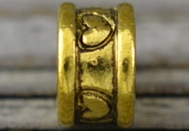 21259 Koralik modułowy przekładka w kolorze złotym