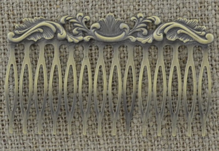 [10508] Grzebyczek ozdobny w kolorze brązu