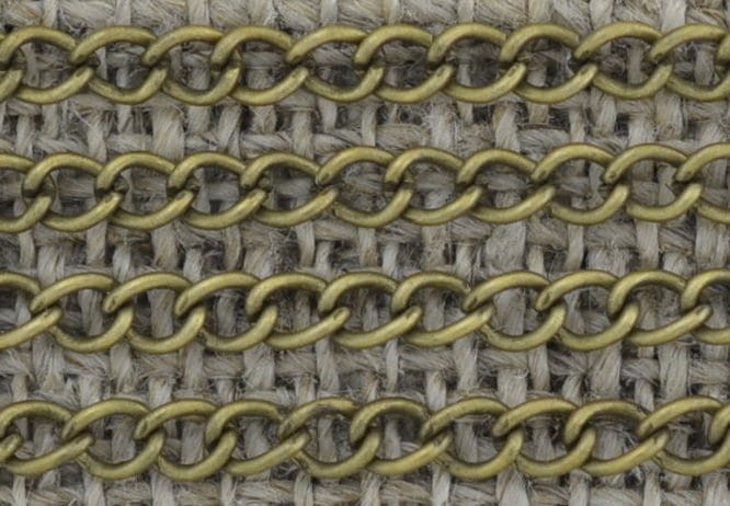 [11109] Łańcuszek pancerka 3,5*2,7mm w kolorze brązu 