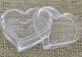 60424 Pojemnik plastikowy pojedynczy serce 26*32mm