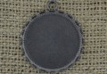 [c0103] Ozdobna baza medalionu w kolorze czarnym na kaboszon 25mm