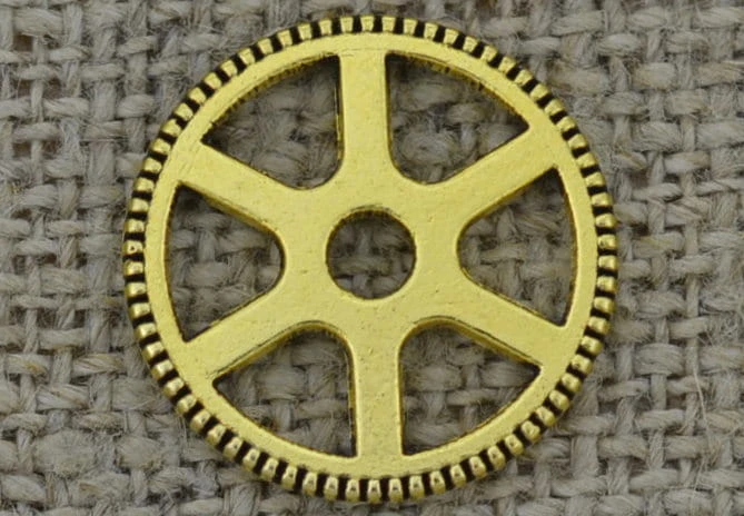 Element ozdobny steampunk tryb kolor złoty 20mm