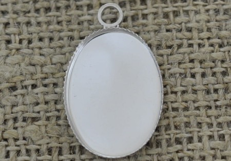 [50131] Baza medalionu srebrna kaboszon 18*13mm