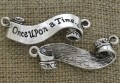 [312242] Łącznik "Once UPon a Time" kolor srebrny