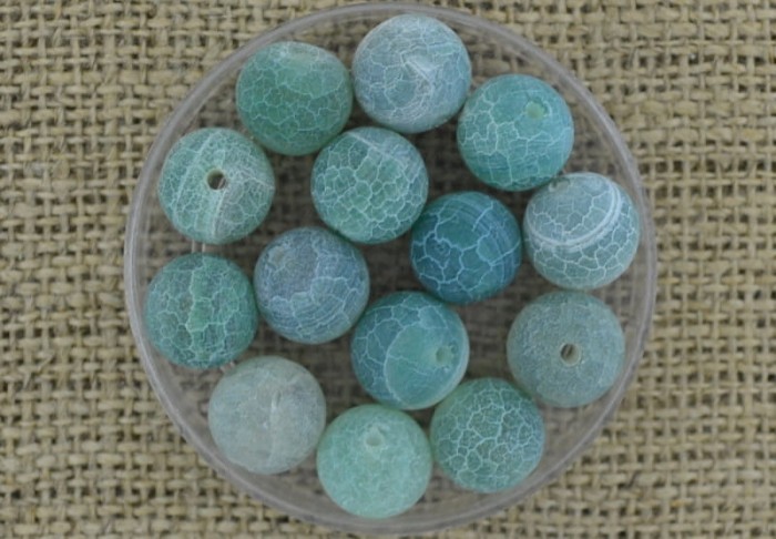 [240246] Kamień naturalny agat 10mm morski 