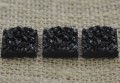 [046166] Kaboszon druzy czarny 12*12mm