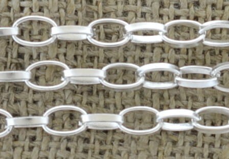 [31121] Łańcuszek anchor 5,9*3,9mm w kolorze srebrnym