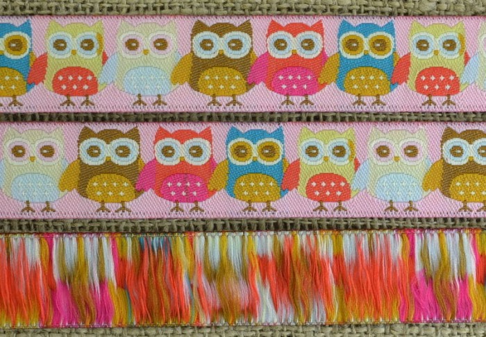 [0066126] Wstążka poliestrowa 15mm sowy 10cm