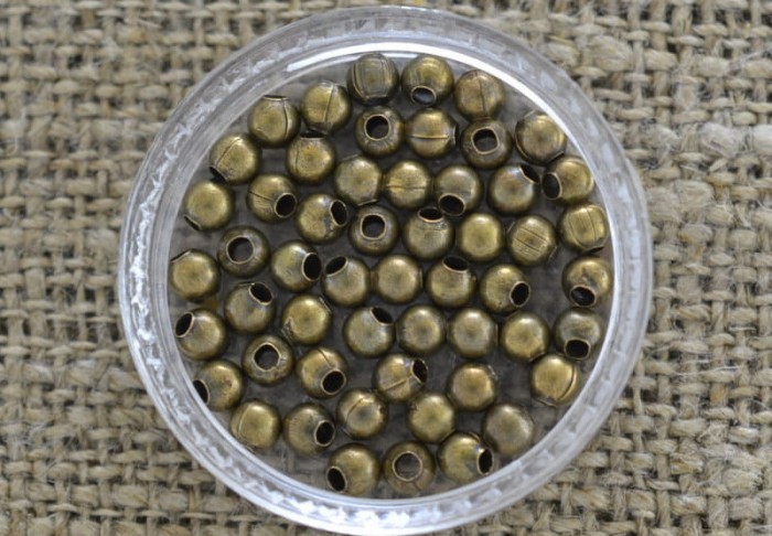  17196 Kulka klasyczna 3mm w kolorze brązu 150szt