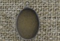101162 Klasyczna baza kaboszonu w kolorze brązu na kaboszon 18*13mm