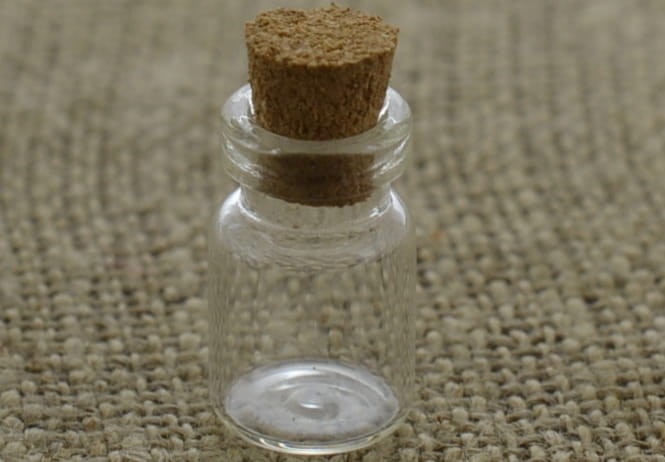 [614115] Buteleczka szklana 25*12mm z korkiem