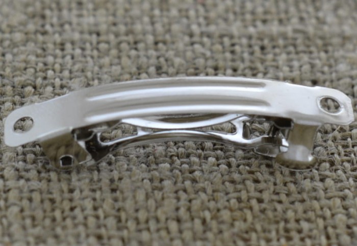 50518 Klasyczna spinka do włosów w kolorze srebrnym 39mm