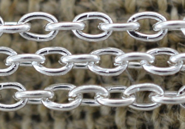 31111 Łańcuszek anchor drobny 1,9*2,7mm w kolorze srebra