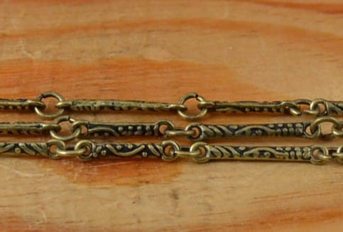 {11132} Łańcuszek ozdobny w kolorze brązu 10cm