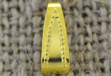 27127 Krawatka ozdobna 11mm w kolorze złotym 10szt