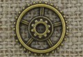 [112124] Element ozdobny steampunk tryb w kolorze brązu 18mm