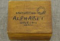 {73512} Stempelki drewniane z alfabetem 12*9mm 28szt