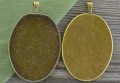 10166 Klasyczna baza medalionu w kolorze brązu na kaboszon 40*30mm
