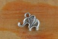 {30793} Zawieszka słonik mały w kolorze starego srebra 4szt 