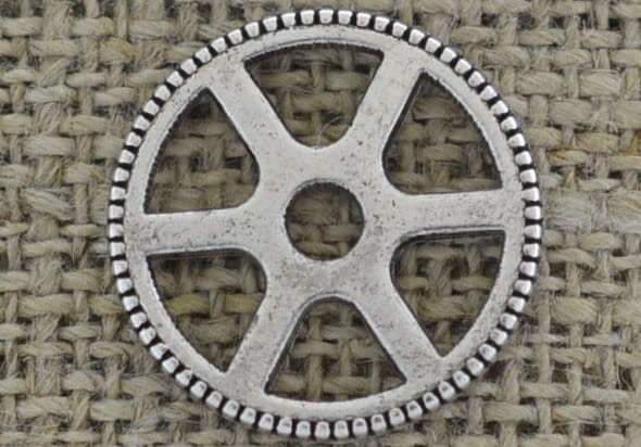 [312191] Element ozdobny tryb w kolorze srebrnym 20mm