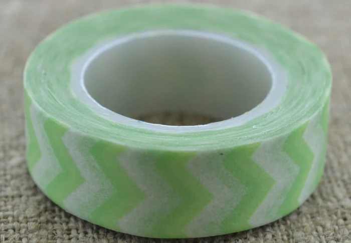 606014 Taśma papierowa samoprzylepna washi tape miętowa 10m