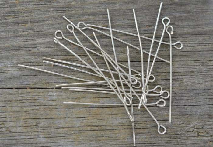 [30912] Haczyki biżuteryjne srebrne 40mm 60szt