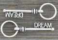 30846 Zawieszka duża klucz dream w kolorze starego srebra 
